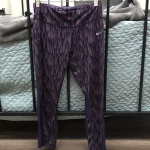 Small Purple Cropped Nike Leggings